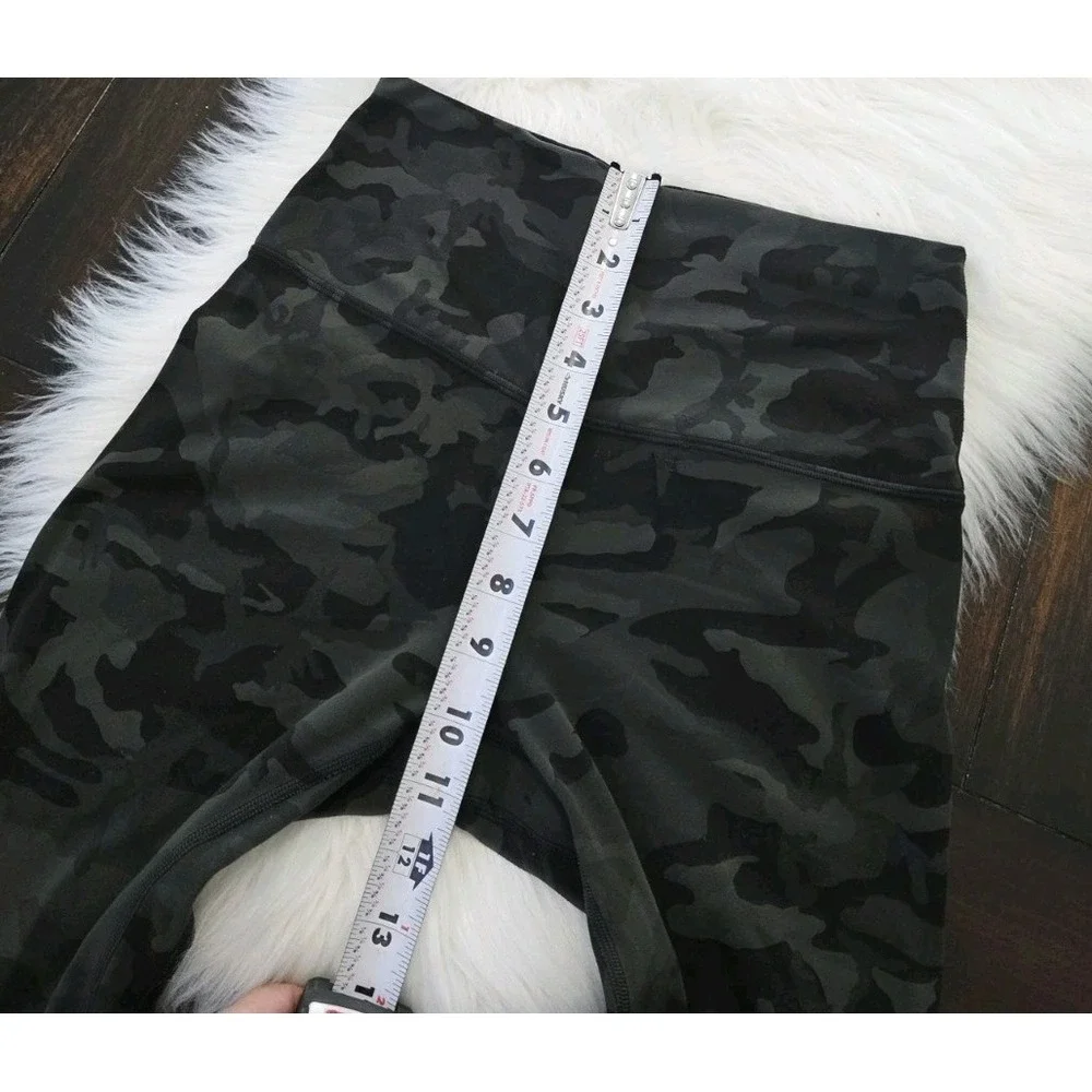 Lululemon Align Crop Leggings Women's Size 6 High Rise Green Camouflage